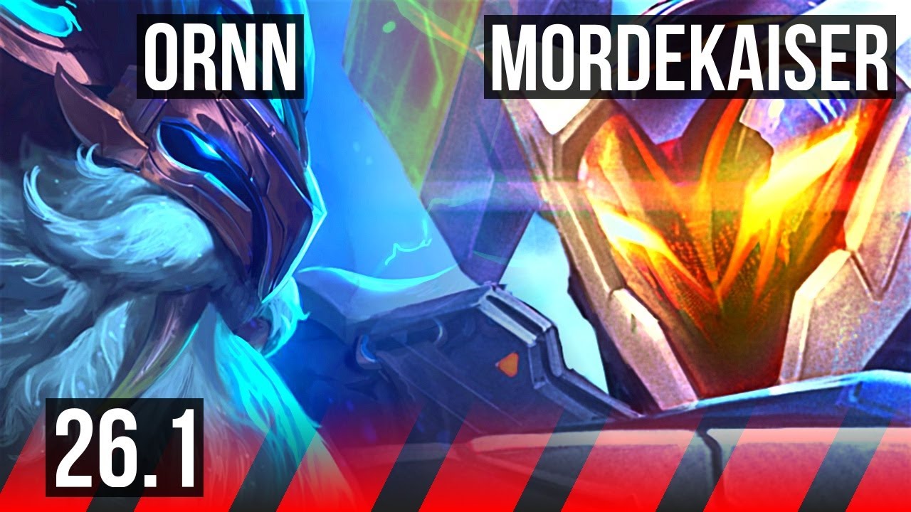 ORNN vs MORDEKAISER (TOP) | EUW Master | 26.1