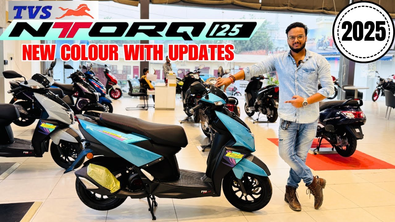 All New 2025 TVS Ntorq 125 : Turquoise Blue Detailed Review | On Road Price | New Features | Update