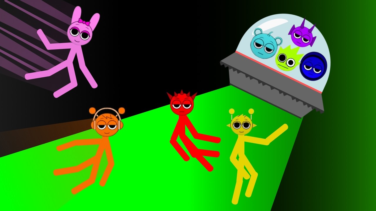 Sprunki STICKMAN Race - Who will win?