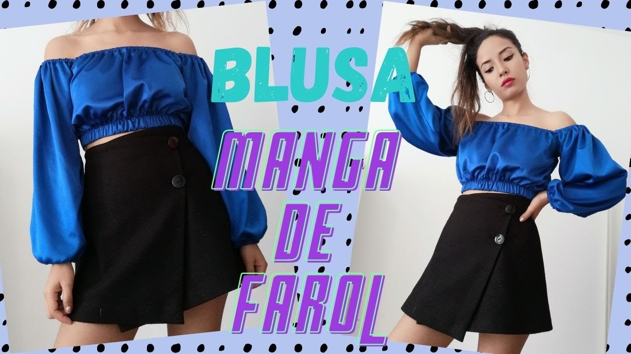 ¿Cómo hacer una blusa con manga de farol? / Trazo de manga talla 5