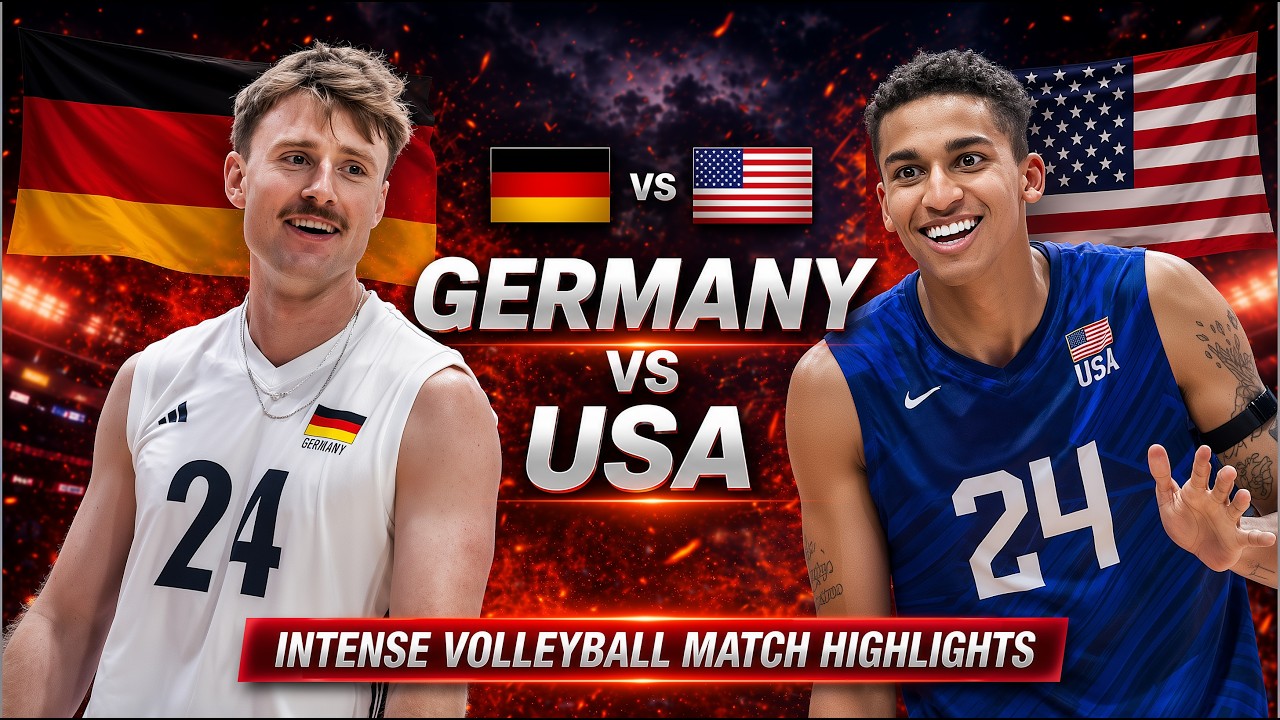 Germany vs USA Epic Volleyball Highlights | Men's VNL 2026