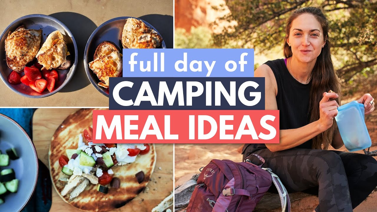 Delicious and EASY Food for Camping (What I Eat in a Day Camping)