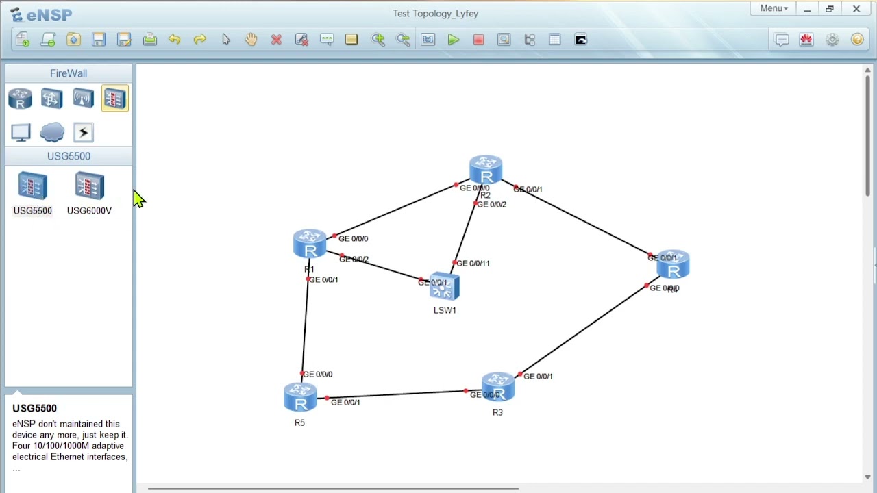 Setting up Topologies in Huawei ENSP Lab simulation tool
