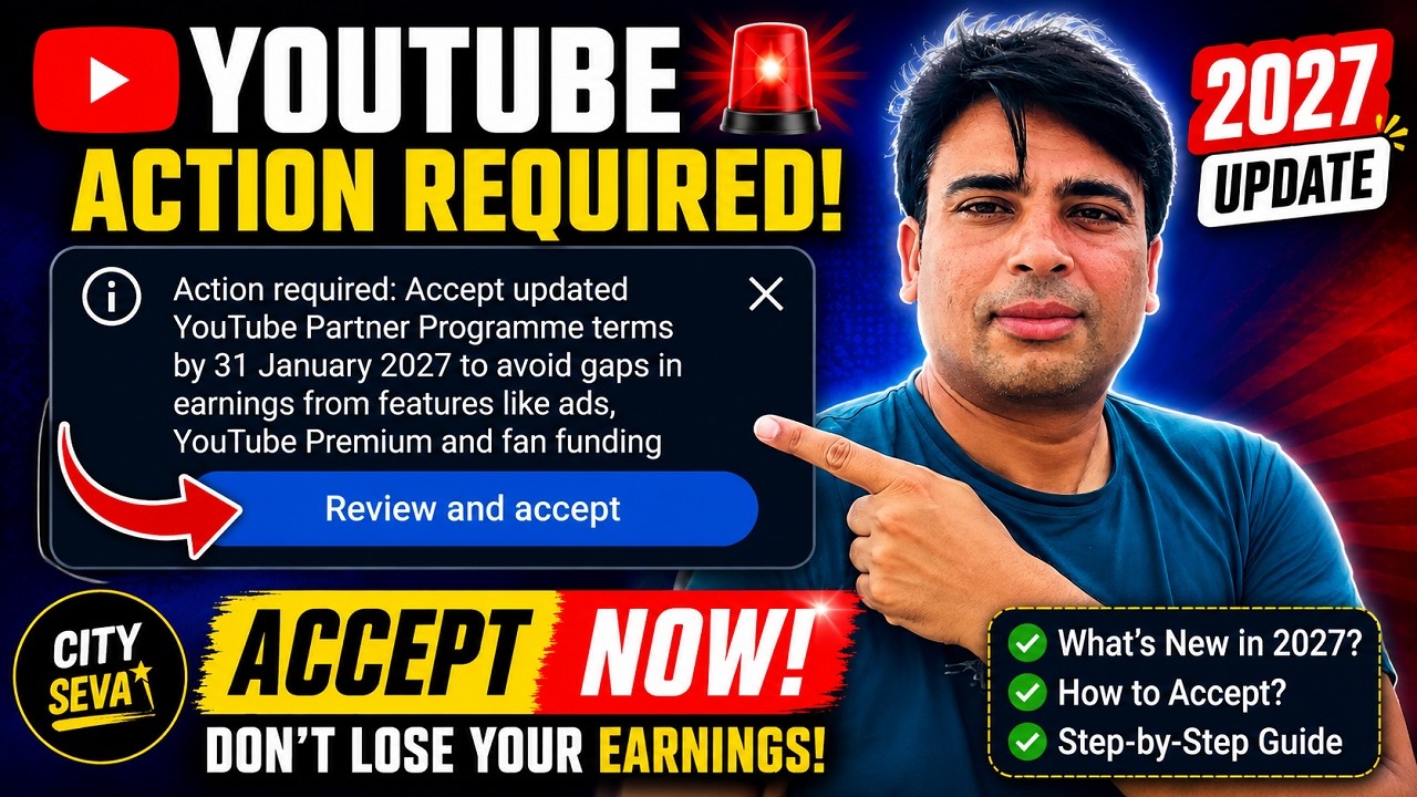 YouTube Partner Programme 2027 Terms Update! Action Required for Creators