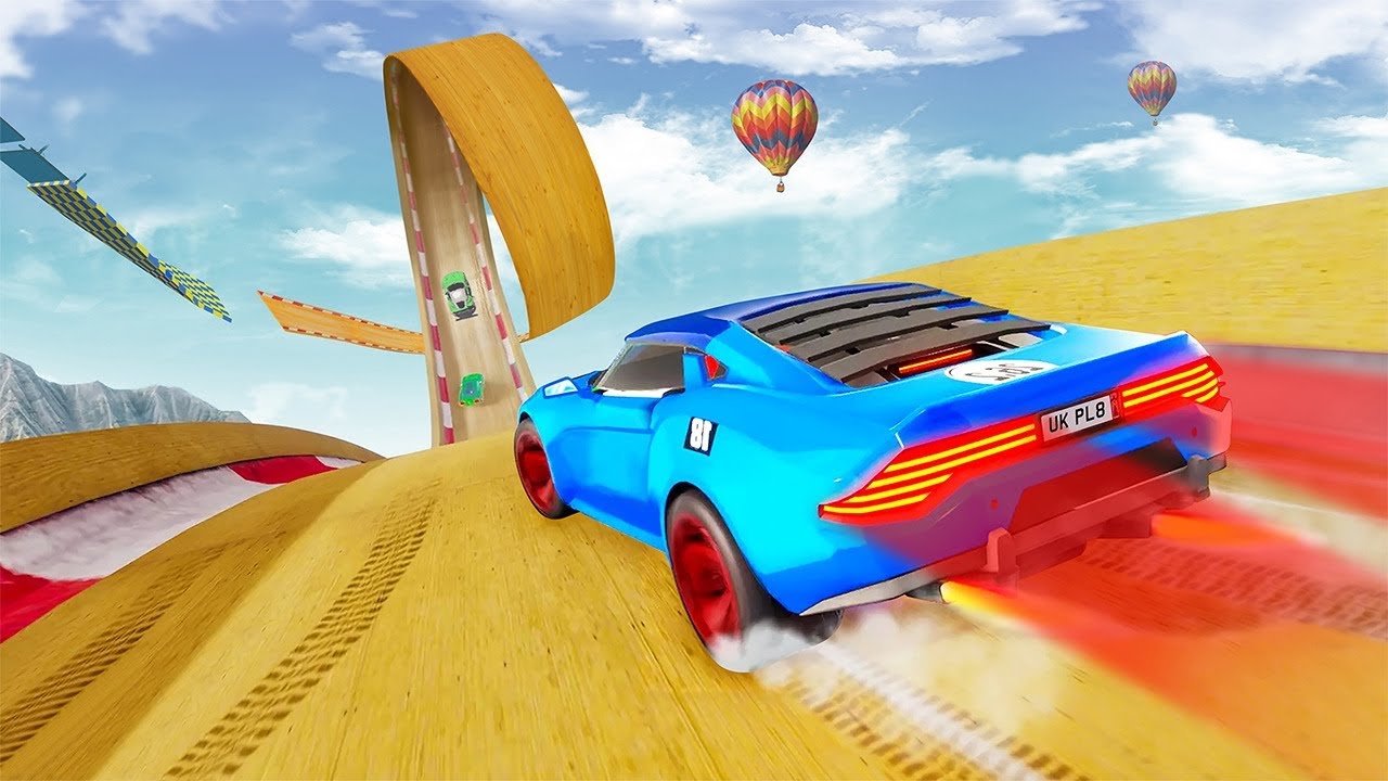No Fear Mega Ramp Jump 😈 | High-Speed Car Stunt Game