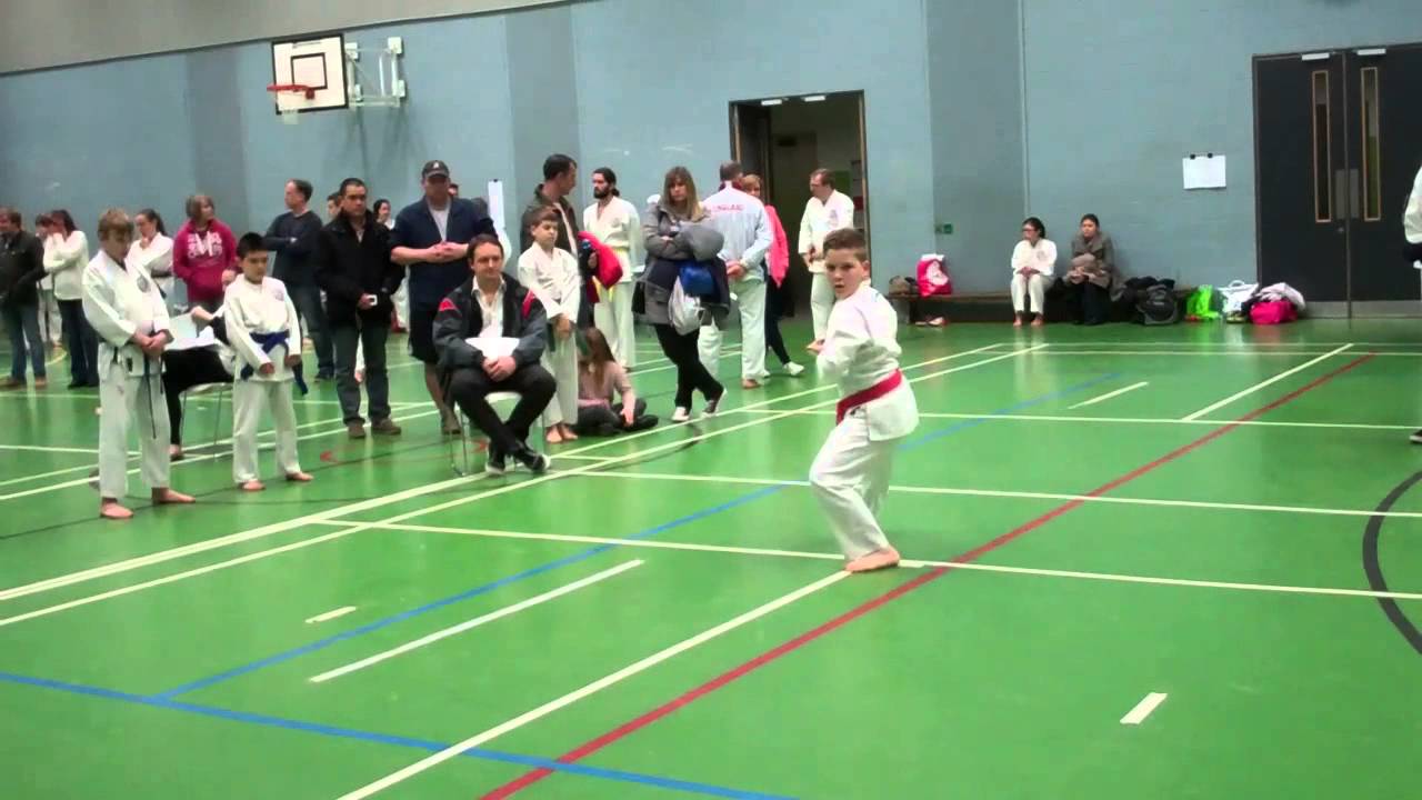 GKR Karate Tournament Kata Bassai Dai KIeran Duncan Gold Medal Age 10