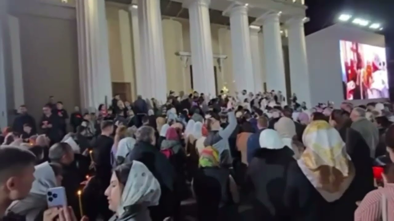 Slujba de Învierea Domnului la Catedrala din Chișinău