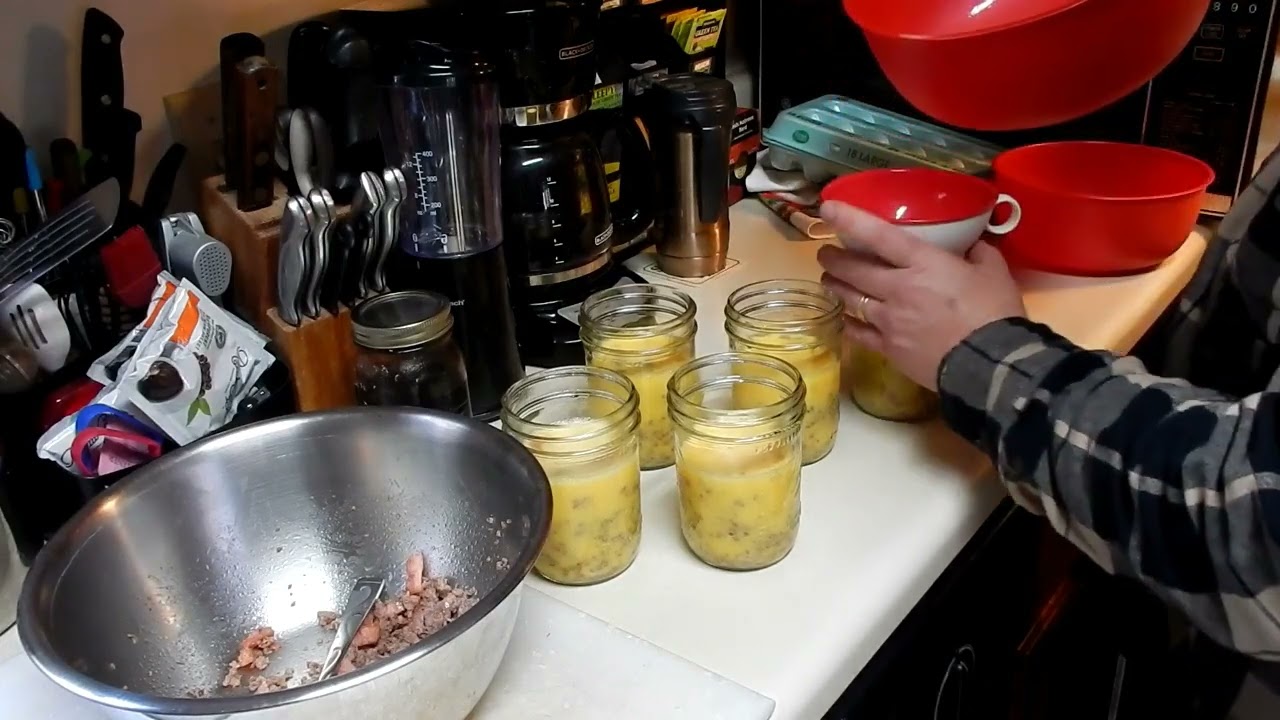 Canning Breakfast Burritos in a Jar