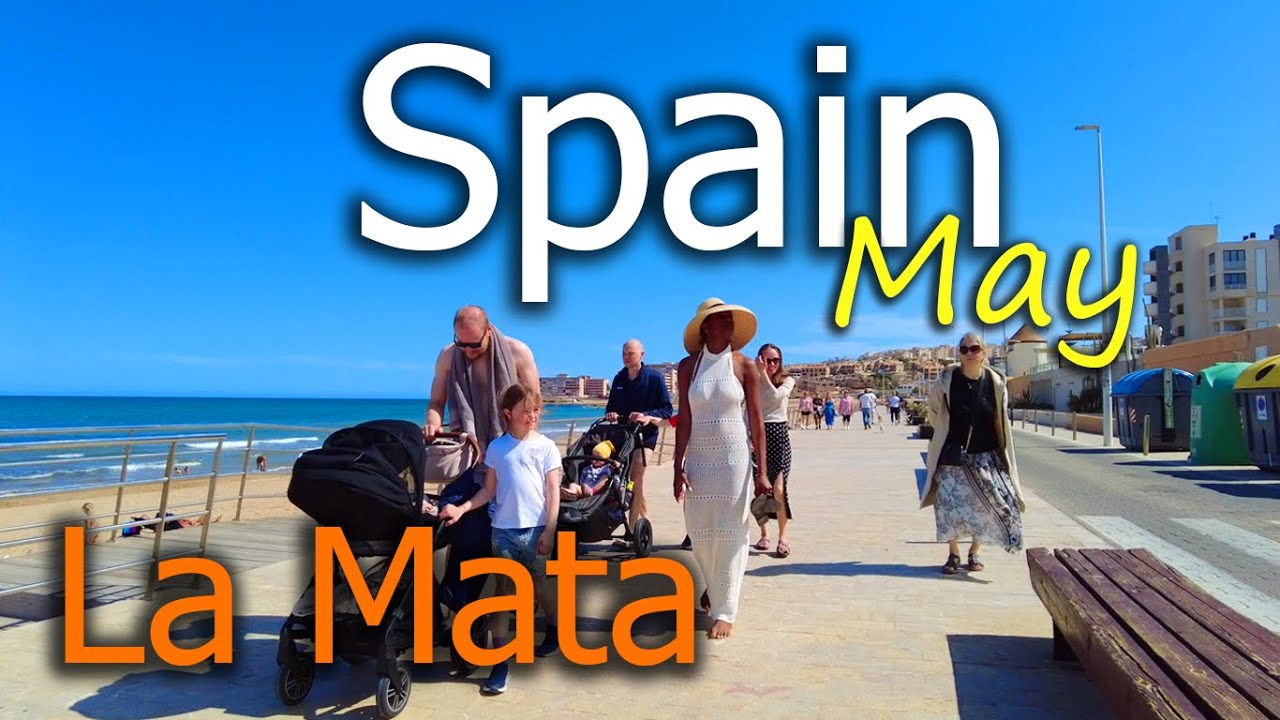 Spain ⁴ᴷ 🇪🇸 / La Mata / Playa Cabo Cervera  - walking tour - 4k -🌡T+23C° 🌞- 2025/05 Torrevieja