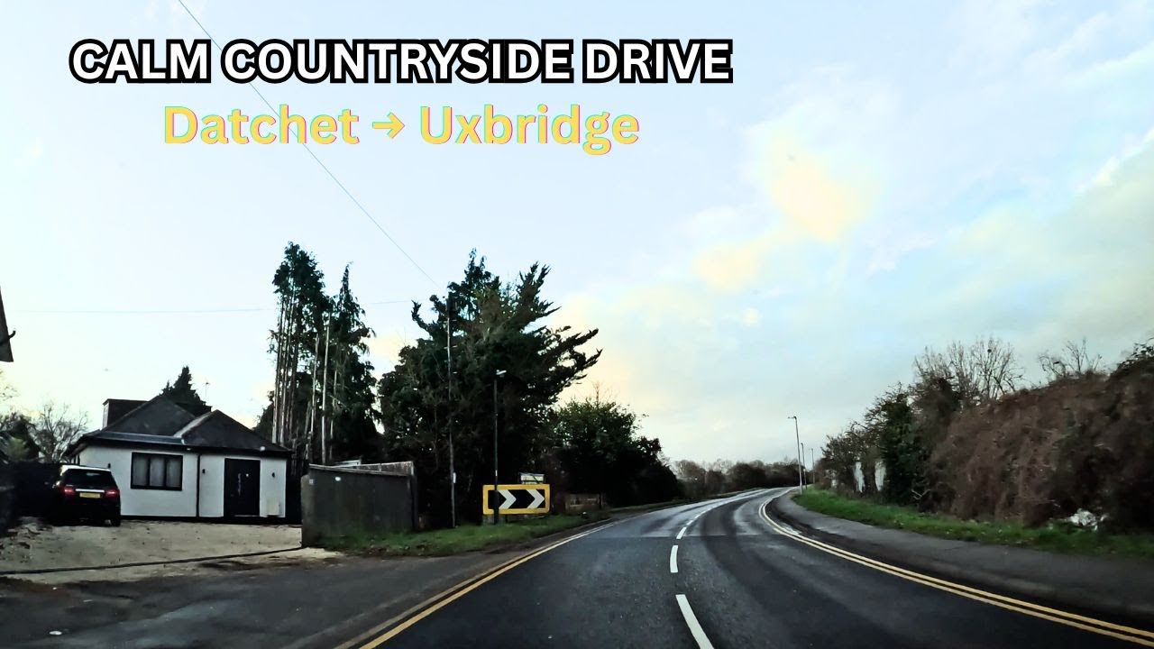 Calm Afternoon Drive Through Buckinghamshire | Datchet → Black Park → Uxbridge 🌿🚗