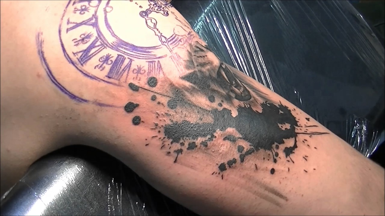 Lion - Tattoo time lapse