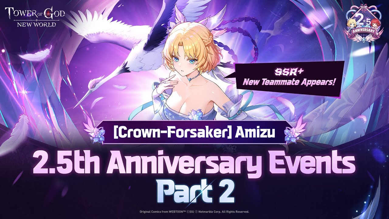 [Tower of God: New World] 2.5th Anniversary Events Part 2 🎉 Amizu Appears! 💜 | Official PV