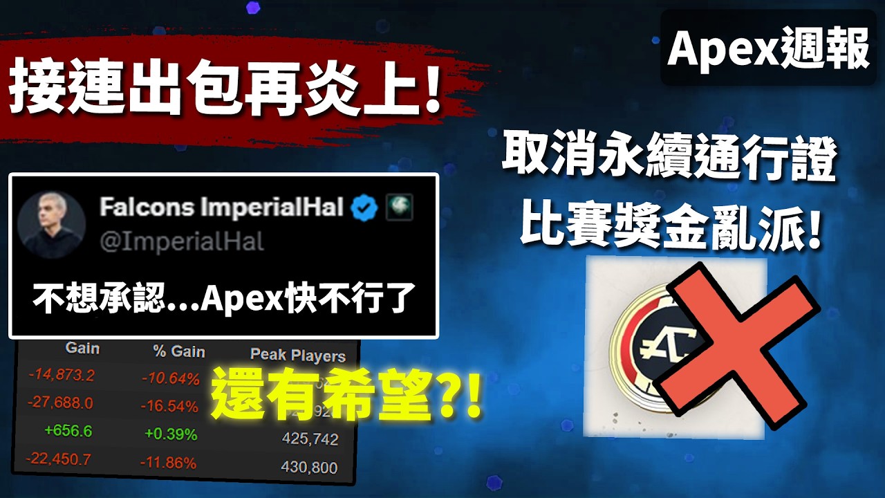 APEX 通行證加價強迫玩家上癮, 比賽獎金亂派?! 還有希望逆轉?! 占皮對通行證改動的看法