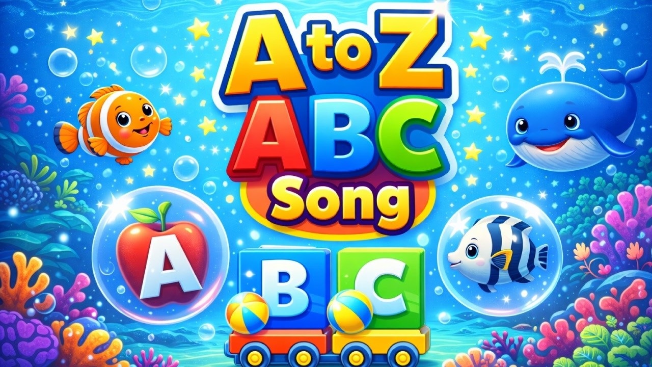 Underwater ABC Song 🌊 | A to Z Alphabet for Kids | SmileSpark Rhymes