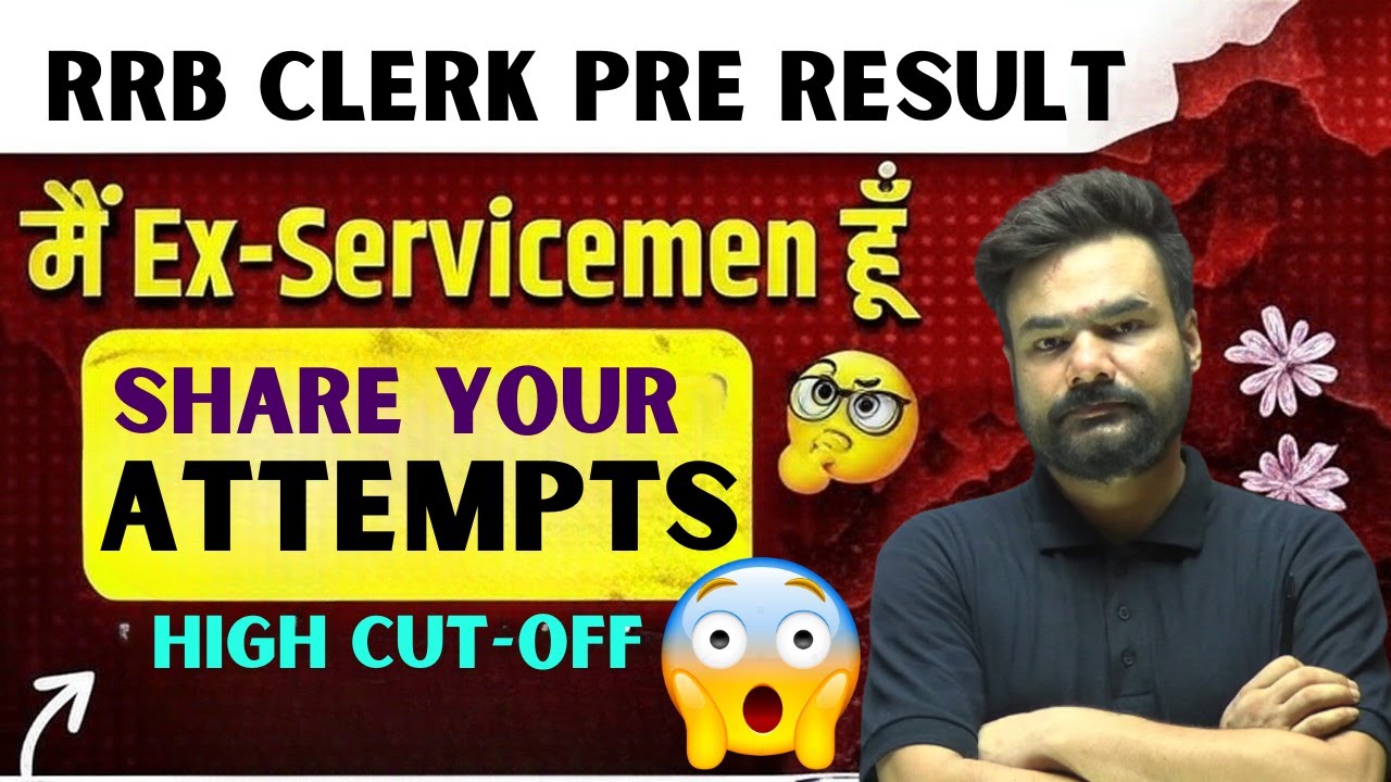 IBPS RRB Clerk Pre Result 🚨 | Ex-Servicemen Share Attempts | Selection Chance? 😱