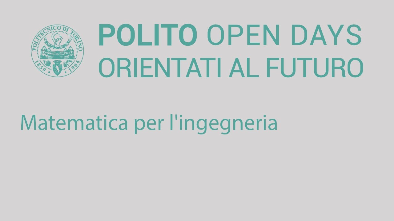 🇮🇹 Matematica per l'ingegneria