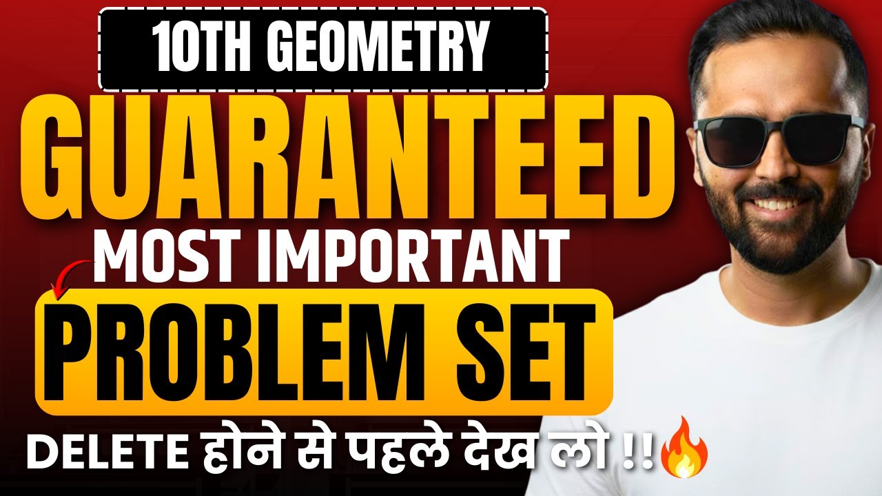 10th Geometry|Most Important Guaranteed Problem Set Questions|Board Exam 2026|Pradeep Giri Sir