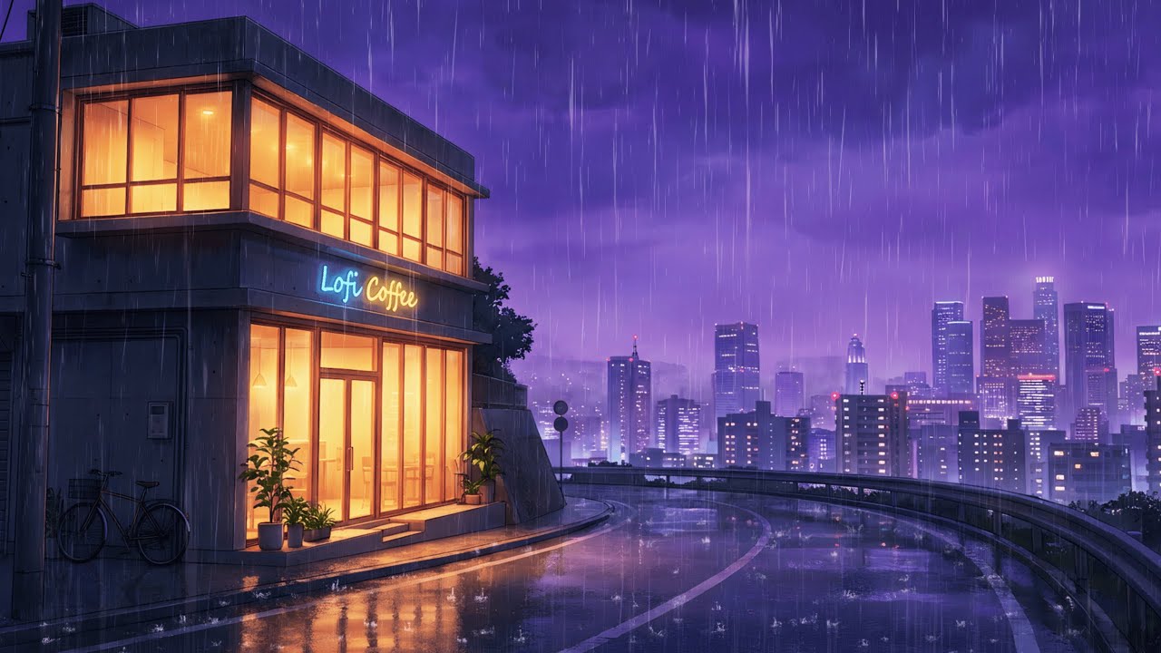 Rainy Urban Memories of the 1980s & 90s 🌧️🌆 Lofi Hip Hop Music for Relax & Sleep