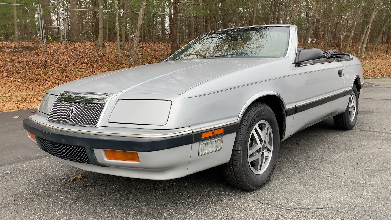 1987 Chrysler Lebaron Convertible - FIVE SPEED! / $4,900!
