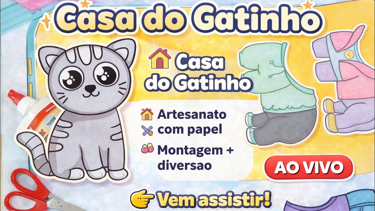 DIY CASA DO GATINHO, montagem + diversão.