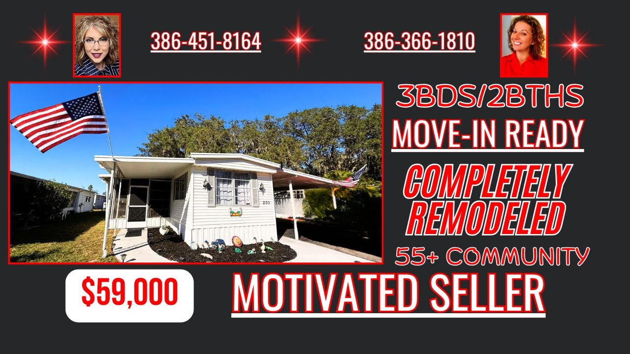 🛑SOLD🛑 $59,000 (3bd/2bth) Move-In Ready, Completely Remodeled Home in Port Orange, FL!