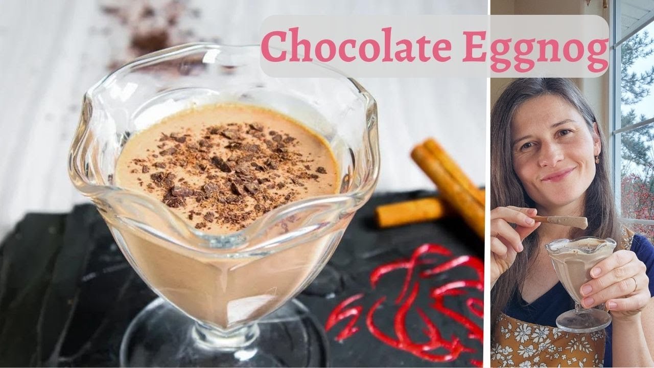 Keto Chocolate Eggnog | no added sugar | low-carb | homemade
