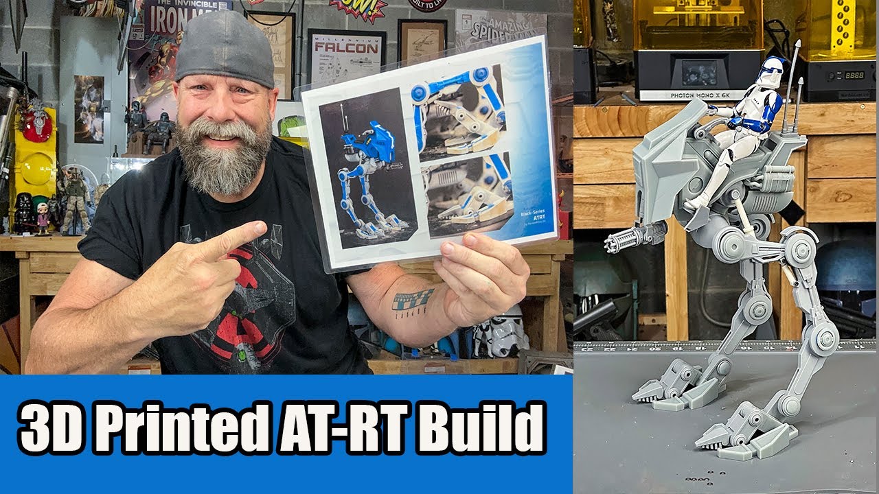 1:12 Scale Fully Articulated 3d Printed Star Wars AT RT | Renderboy3D Files