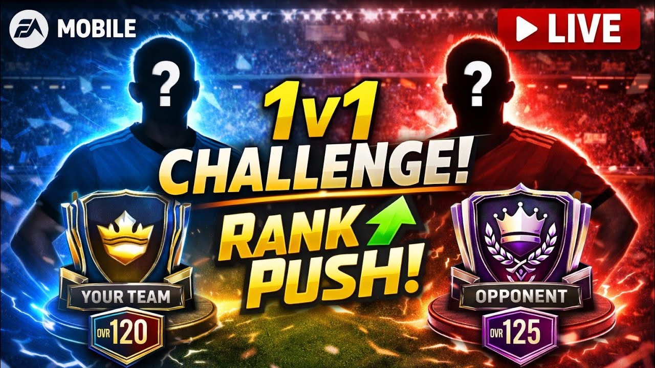 🔴 FC MOBILE | LIVE | 1V1 CHALLENGE 🔥🔥🔥