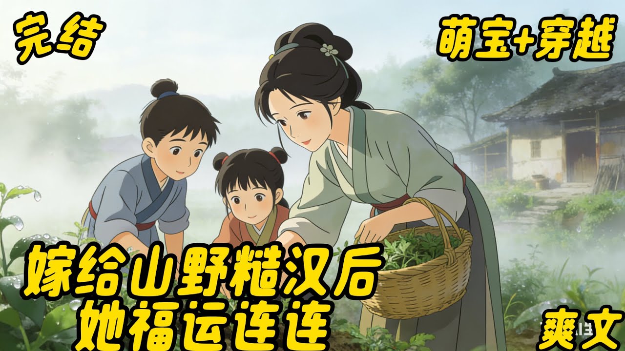 已完结《嫁给山野糙汉后，她福运连连》#种田 #古代言情 #乡村 #萌宝 #穿越医生许婉芝因为一次意外穿越到古代农家，新婚丈夫顾明霆昏迷不醒， 她无依无靠，身无分文，还有极品亲戚和村民处处与她作对……