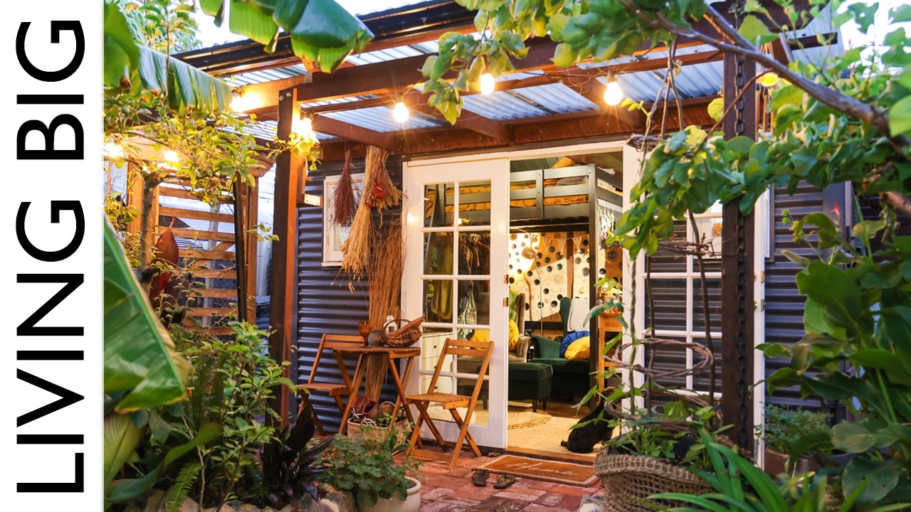She Built a $20K Tiny Home in an Urban Oasis