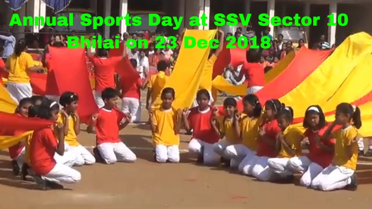 Annual Sports Day at SSV Sector 10 Bhilai on 23 Dec 2018