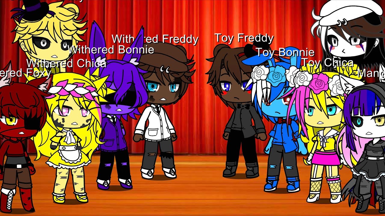 Withered vs Toys (FNAF 1 vs FNAF 2) || (FLW/GLW) || Singing battle || Not original || My AU