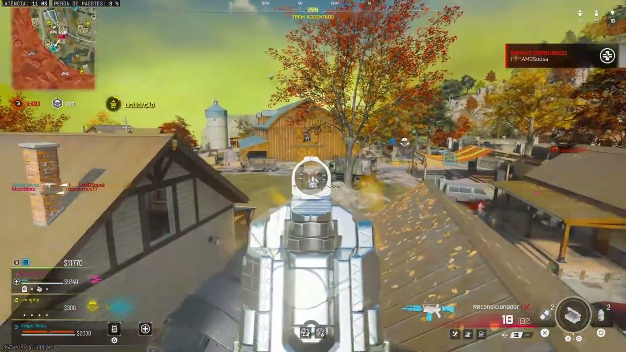 Eliminando uma squad sozinho