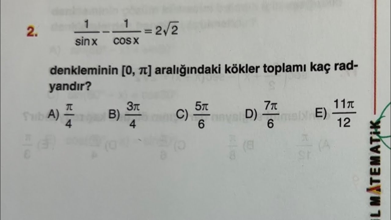 TRİGONOMETRİK DENKLEM BU KUYUYA DÜŞMEYİN 👍🏻 Dikkat 🔥🔥