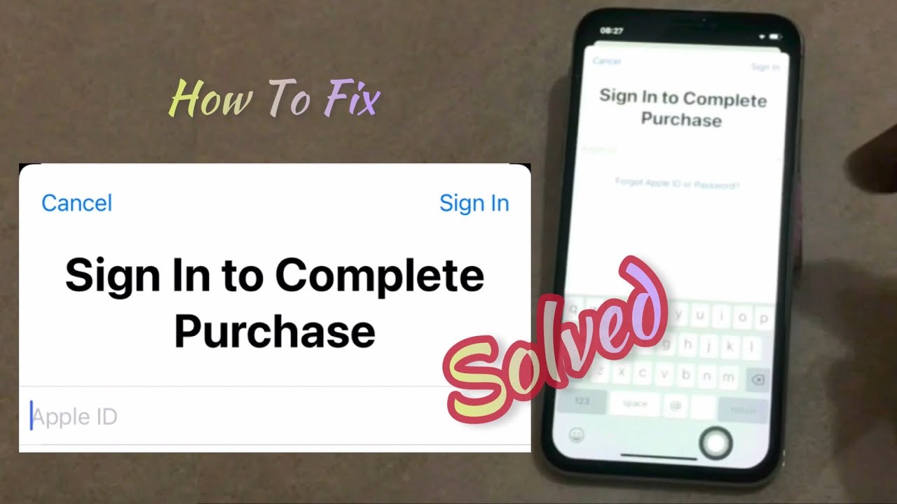 App Store Says Sign In To Complete Purchase  Error Apple Id on iPhones