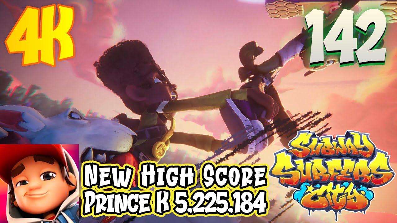 Subway Surfers City - Gameplay 142 - Prince K New High Score (5,225,184)