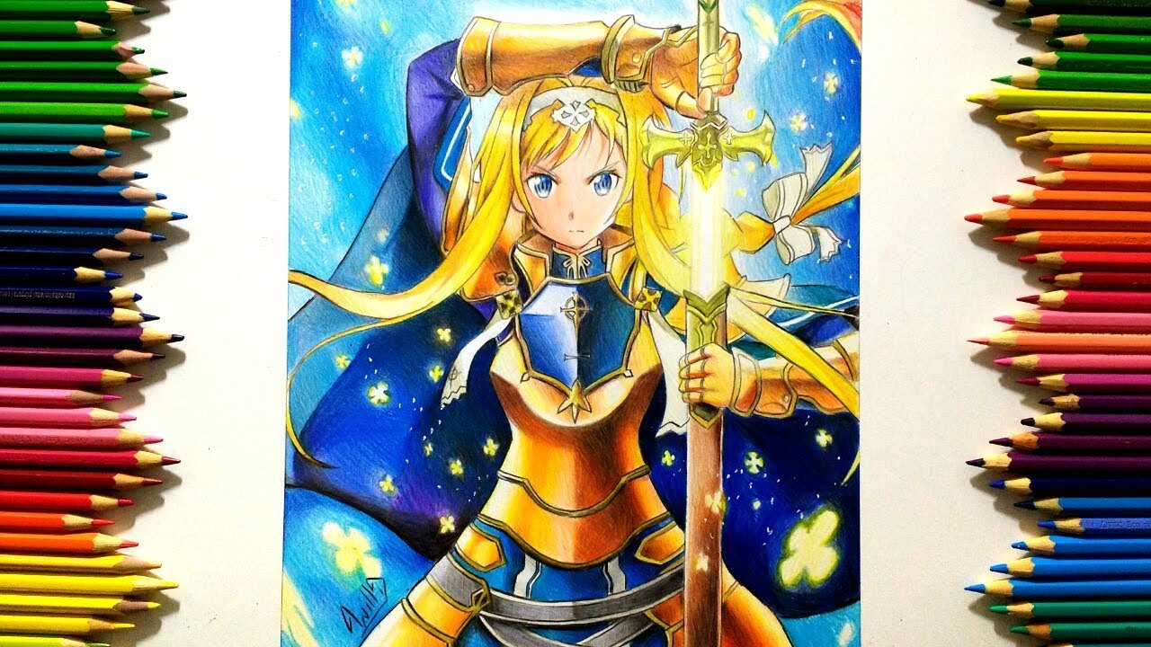 Drawing - Alice Zuberg( Sword art online - Alicization ) [ プロジェクト・アリシゼーション ]