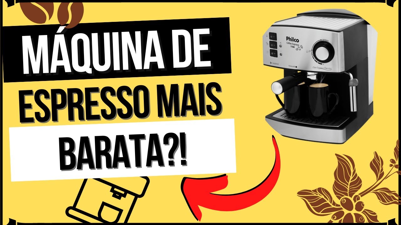 REVIEW COMPLETO DA MÁQUINA DE ESPRESSO CASEIRA PHILCO 15 BAR (a mais barata do mercado)