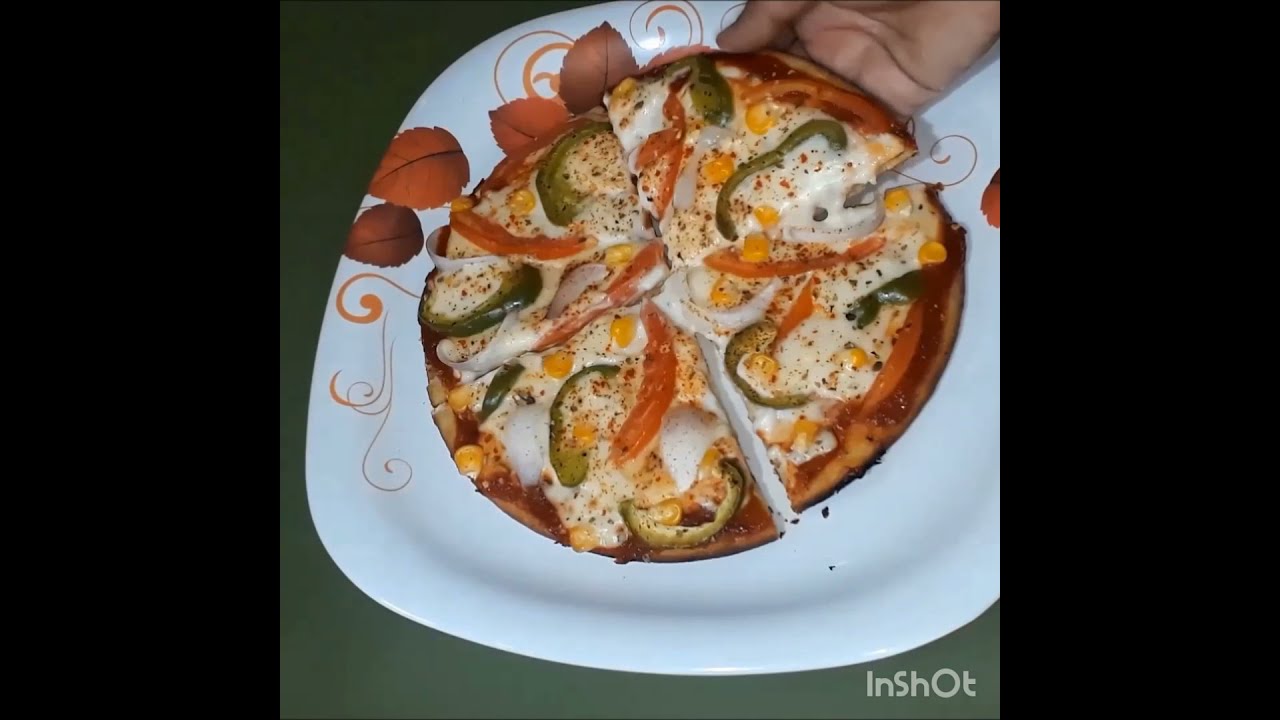 Yummy Pizza Without Cheese || Pizza Recipe || Dough Recipe Link In Description 