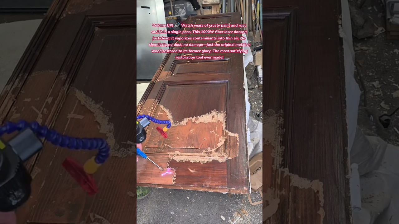 Magic Beam! ✨🔫 Satisfying Laser Paint Stripping ASMR #asmr #satisfying #laser #restoration #how #diy