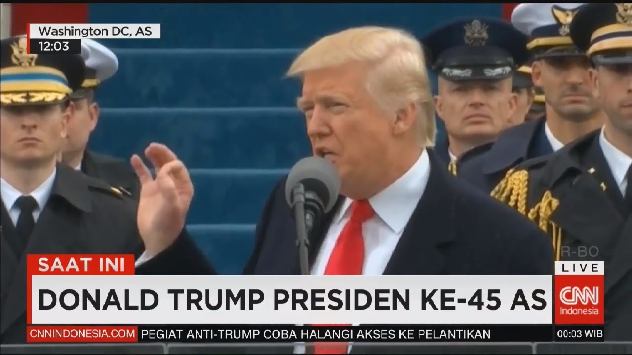Sumpah & Pidato Lengkap Donald Trump , Presiden Amerika Serikat ke-45