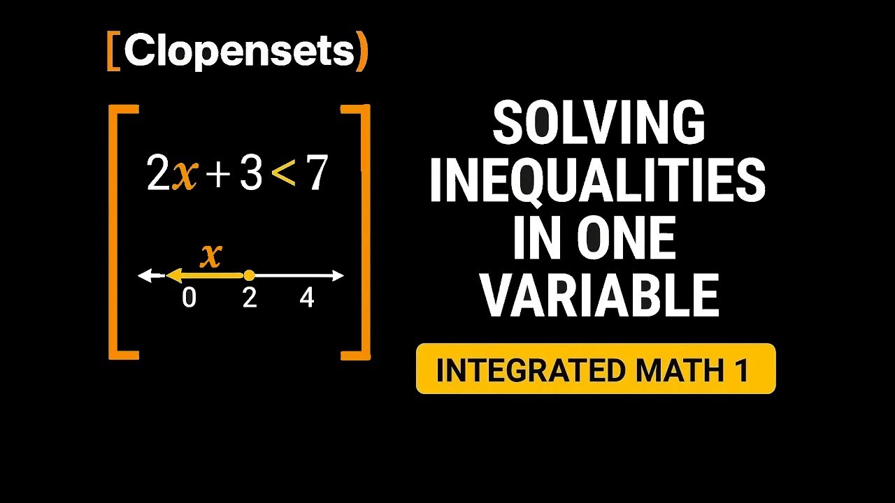 Решение линейных неравенств | Интегрированная математика 1 (обновление 2026 г.)