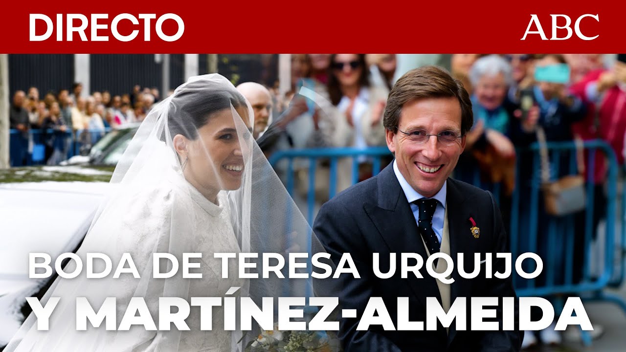 🔴 BODA DE MARTÍNEZ-ALMEIDA Y TERESA URQUIJO | Los novios salen de la iglesia