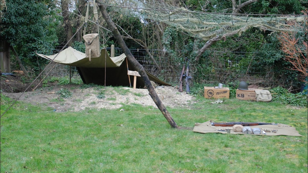 WW2 us camp set up 41st armoured infantry B coy 1st bn July 1944