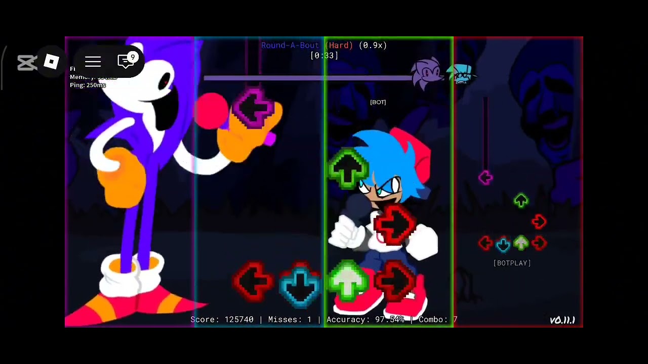 Fnf Sonic Exe Slowed pt. 4 - Round-A-Bout & Personel Slowed