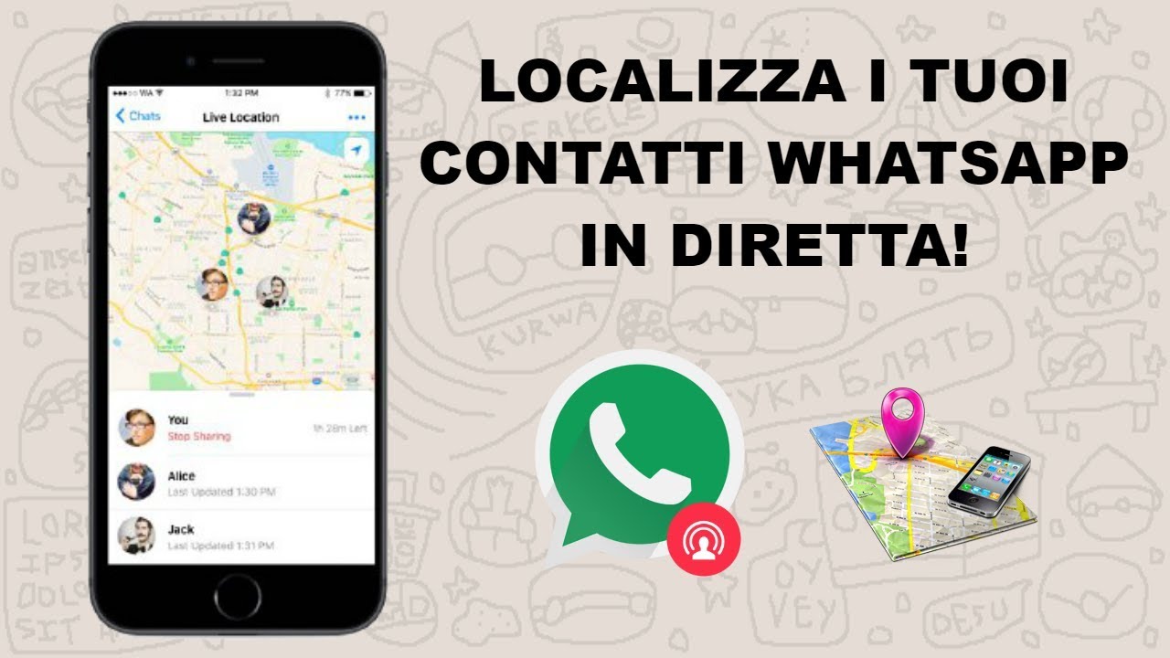 Come localizzare i propri contatti di Whatsapp in tempo reale!