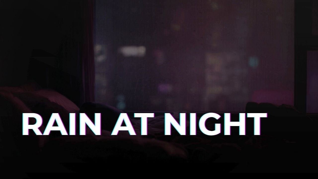 Quiet Racing Thoughts at Night | Indoor Rain Sounds | Purple Room (10 Hours)