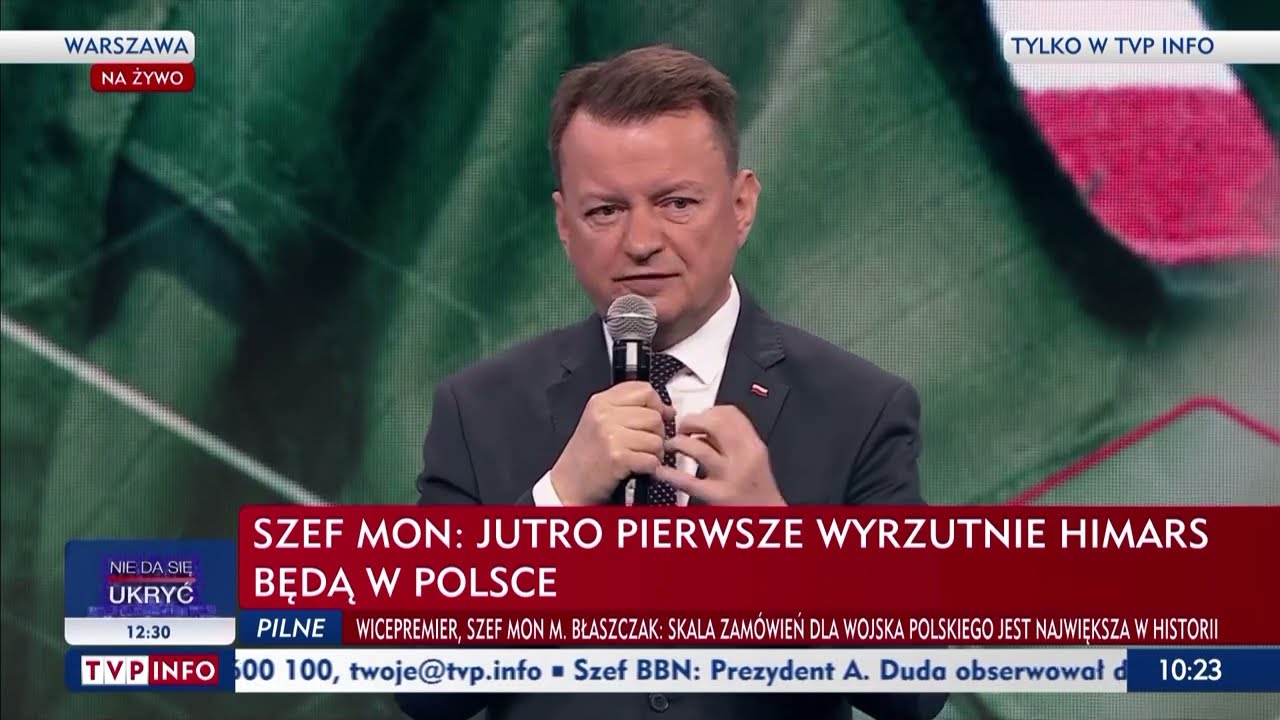 Szef MON Mariusz Błaszczak: Pierwsze wyrzutnie HIMARS już jutro w Polsce