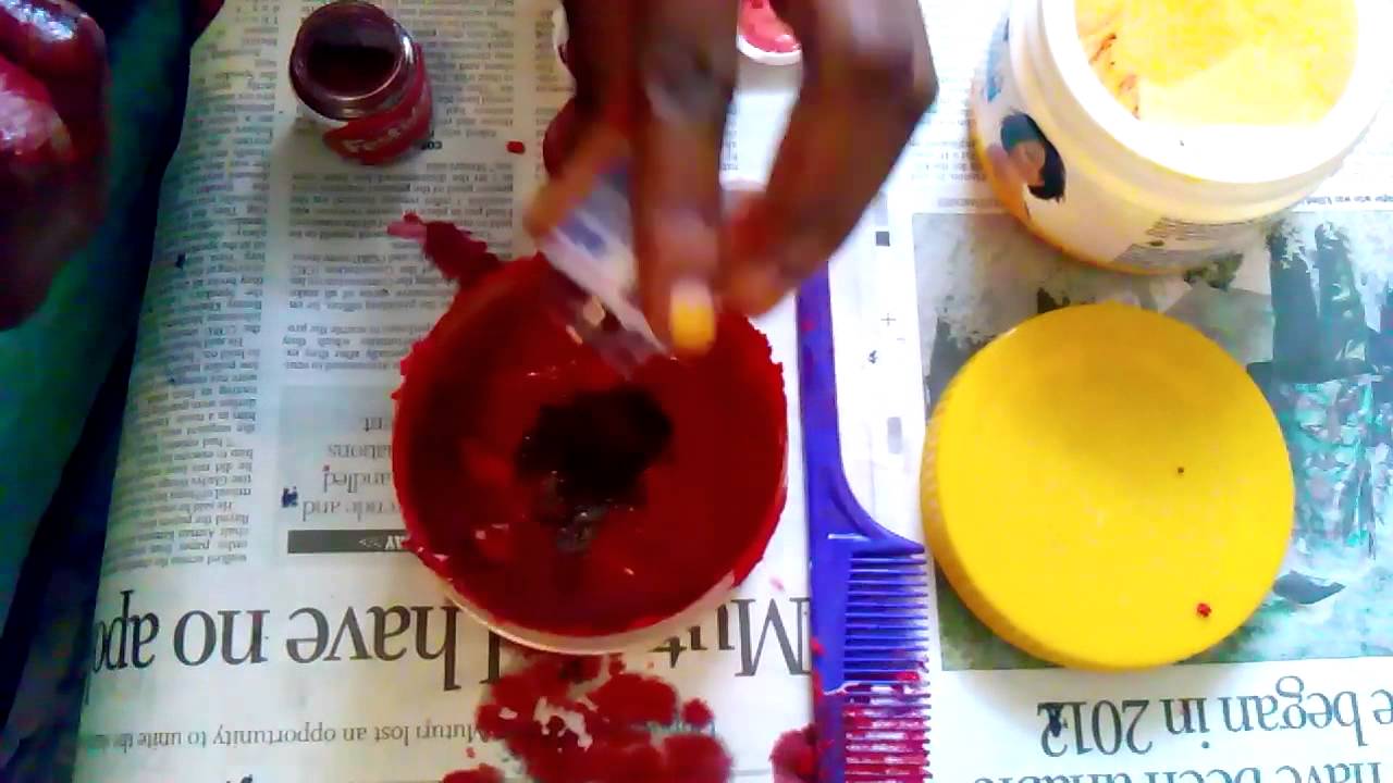 Tracy's powdered food colour hair dye