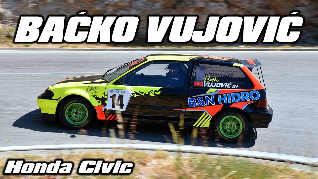 Backo Vujovic - Brdska trka Njegusi 2025 - Honda Civic 1.4 E1